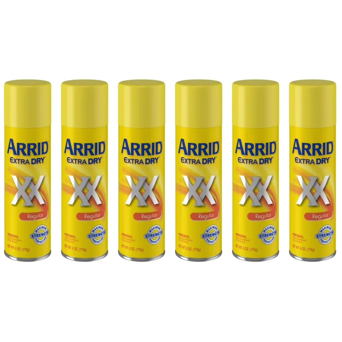 Arrid Arrid 52125747970366 deodorant spray 6 oz 6 pack skin care — product photo