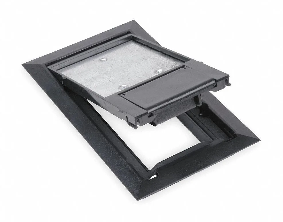 Steel City Steel City 664-CST-SW-BLK Floor Box Cover, 1 Gang, Black — product photo