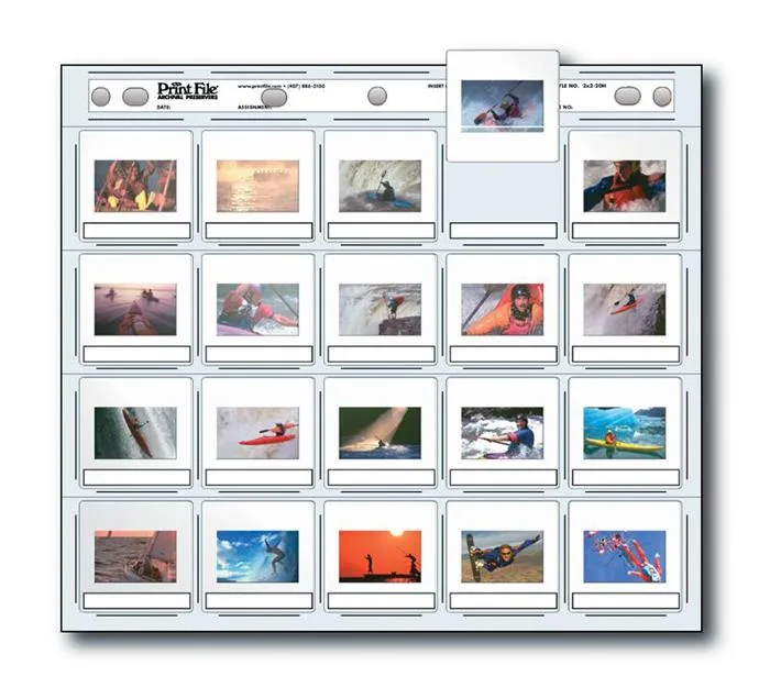 Print File Print File Archival 35mm Slide Pages 2 x 2" Mounted Transparencies — product photo