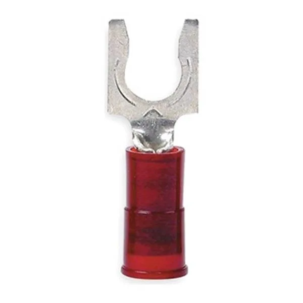 3M 3M MNG18-6FBX Fork Terminal #6 Stud 18 AWG 600 V Red 100 Pack — product photo