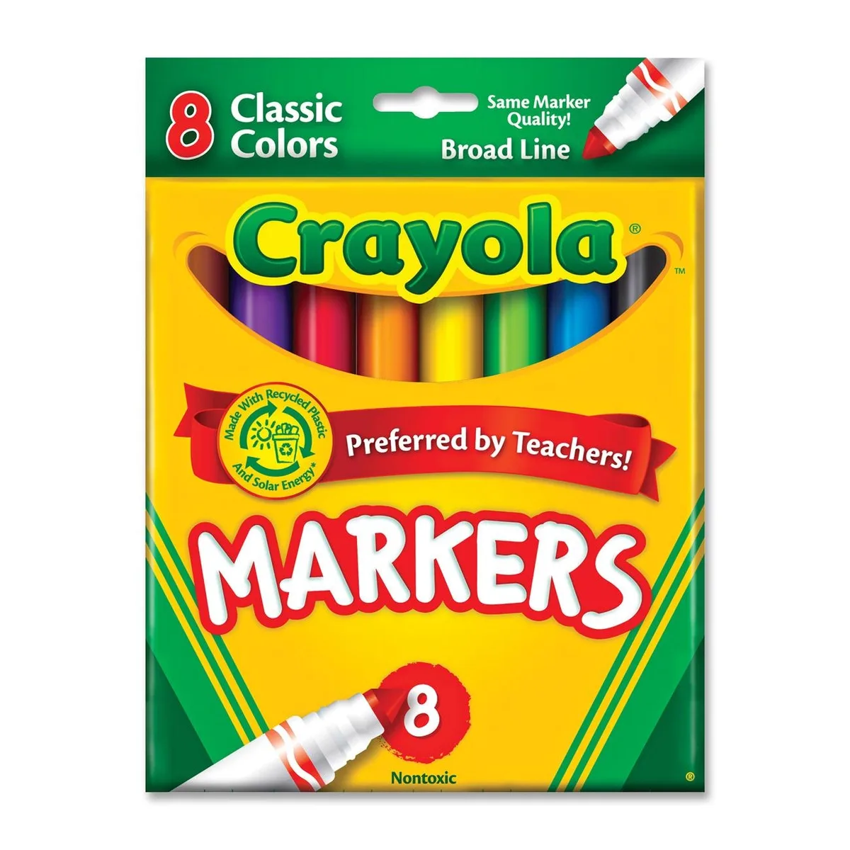 Crayola Crayola 587708 Broad Point Markers 8/Set — product photo