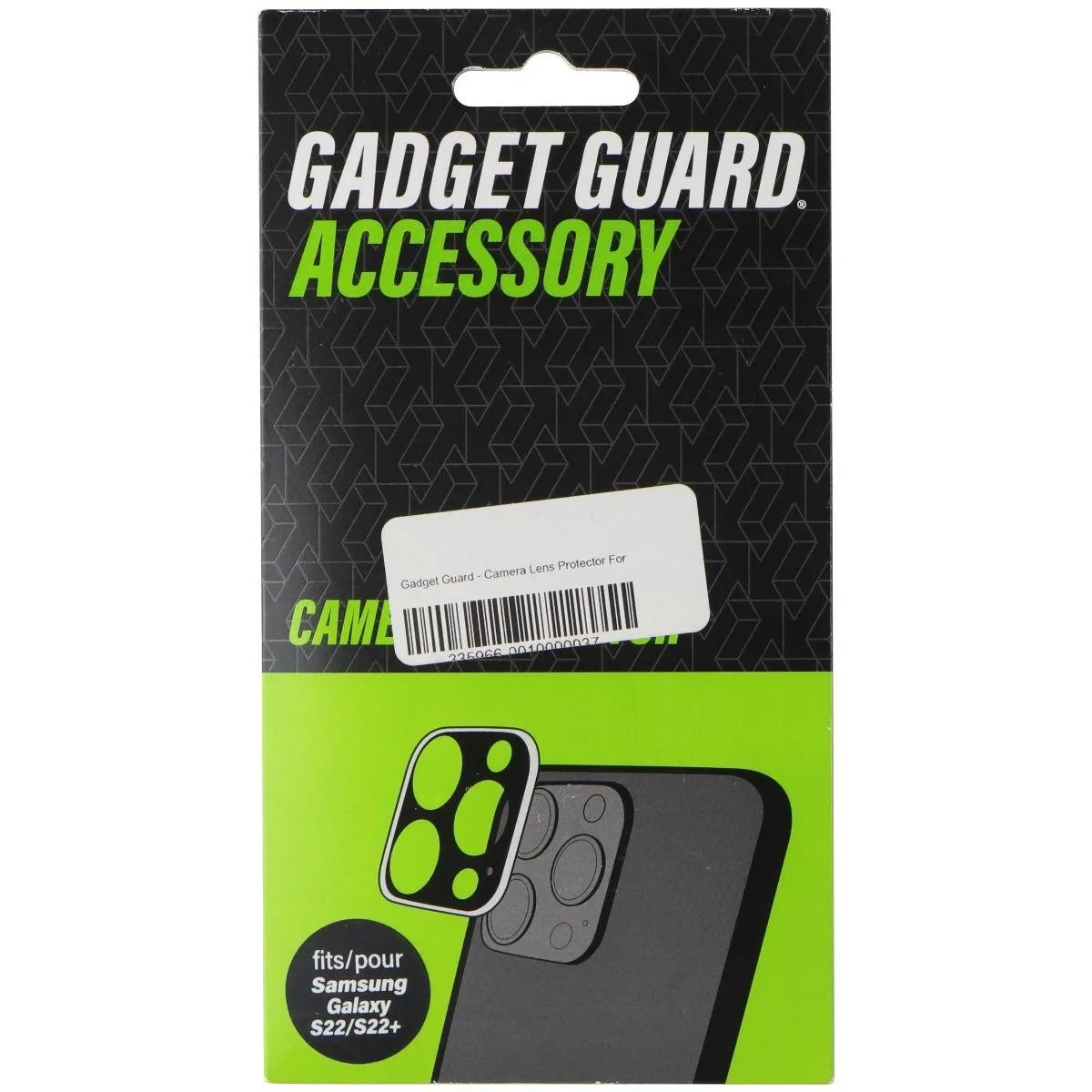 Invisible Gadget Guard Invisible Gadget Guard Camera Protector for Samsung Galaxy S22 & S22+ Black — product photo