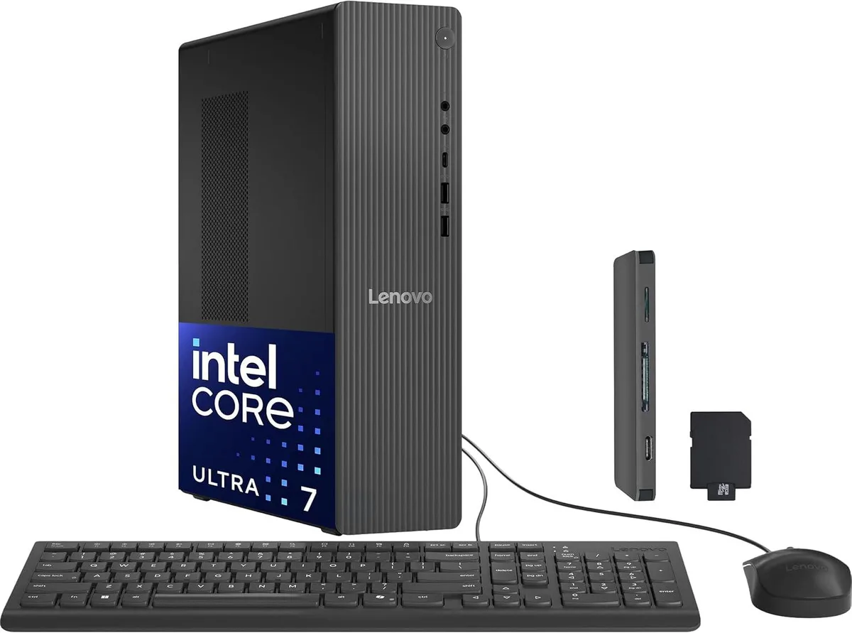 Lenovo Lenovo IdeaCentre Tower Desktop Intel Core Ultra 7 265 64GB DDR5 2TB SSD 1TB Docking Station Gray — product photo