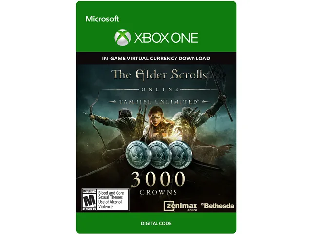 Bethesda Softworks Bethesda Softworks 7LM-00055 The Elder Scrolls Online 3000 Crowns downloadable game — product photo