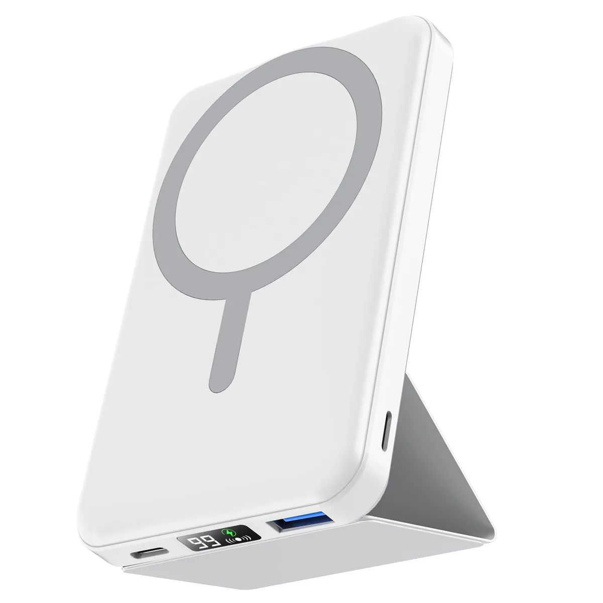 podoru KT-D013 10000mAh Magnetic Power Bank White — product photo