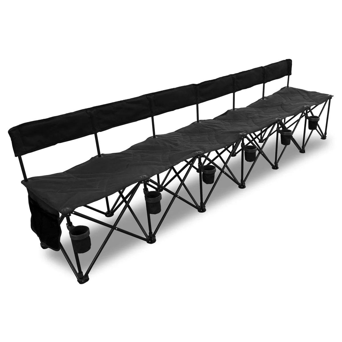 Vandue Corporation Vandue Corporation GoTEAM! Pro 6 Seat Portable Folding Team Bench - Black — product photo