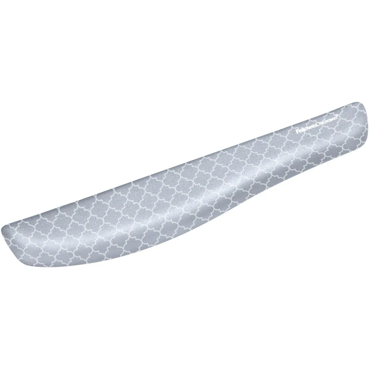 FELLOWES FELLOWES 9549801 PlushTouch Keyboard Wrist Rest Gray Lattice 18.13 x 3.19 x 1.00 in — product photo