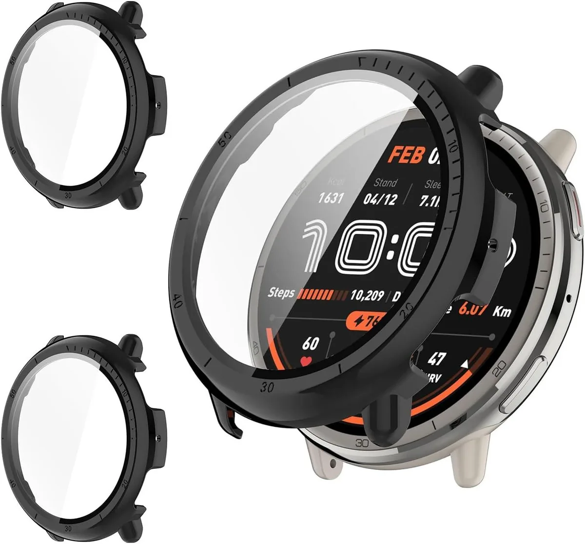 ETEIZU ETEIZU 2-Pack Screen Protector Case Amazfit Active 2 A2437 accessory — product photo