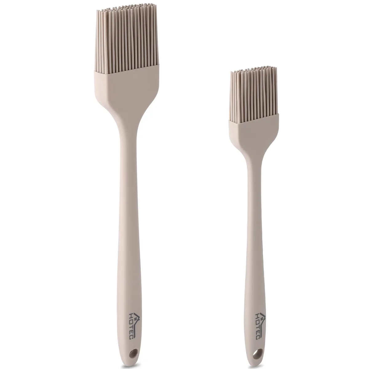 Khaki silicone basting brush set of five pieces