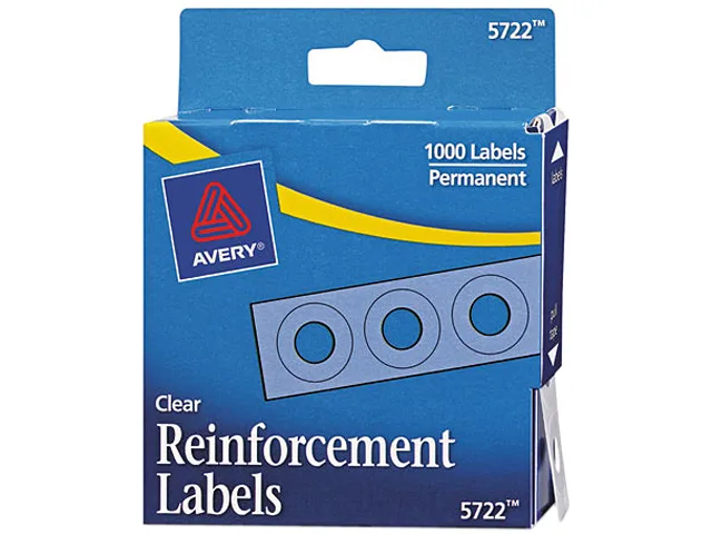 Avery Avery 5722 Hole Reinforcements Clear 1000 Pack — product photo