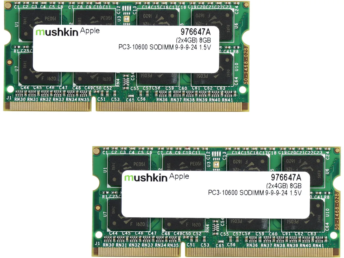 Mushkin Enhanced Mushkin Enhanced 976647A 8GB (2 x 4GB) DDR3 1333 SO-DIMM memory upgrade — product photo
