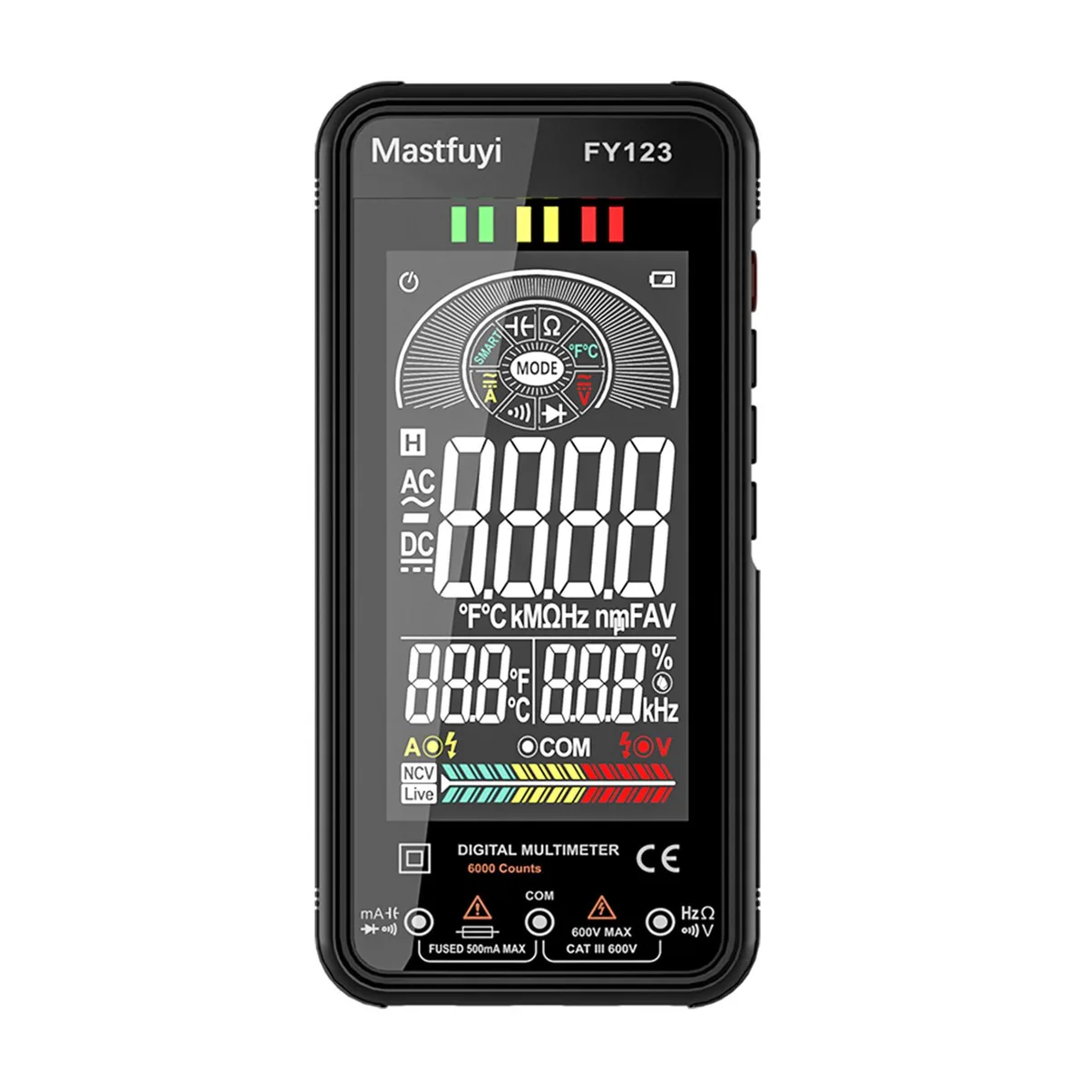 DURFICST DURFICST FY123 Multimeter 6000 Counts True RMS 600V — product photo