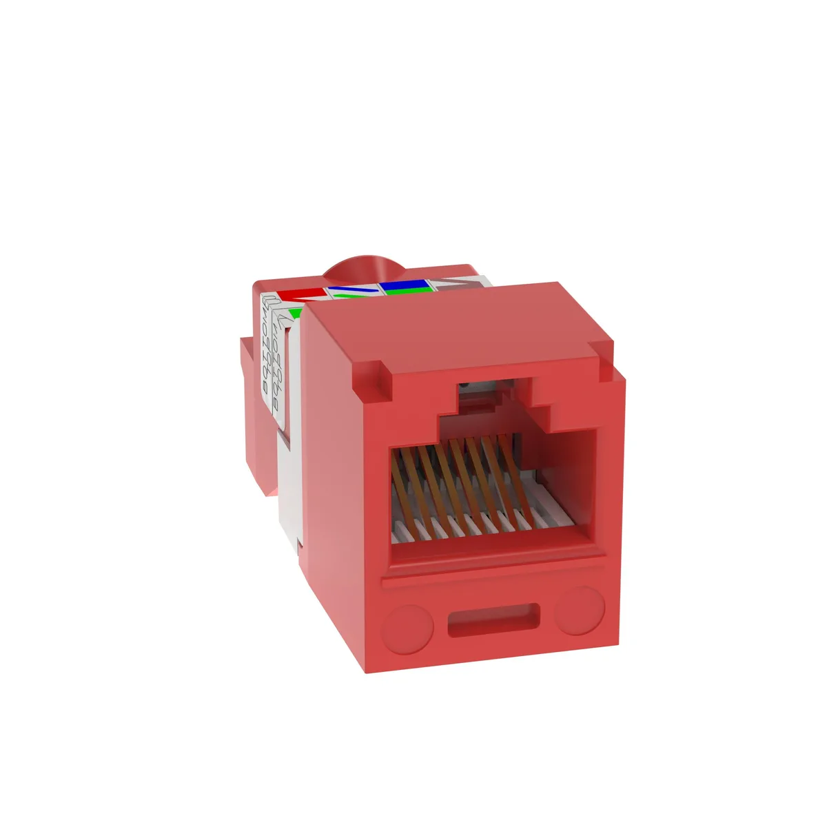 Panduit Panduit TX-5e Cat.5e Keystone Jack Red 45 — product photo