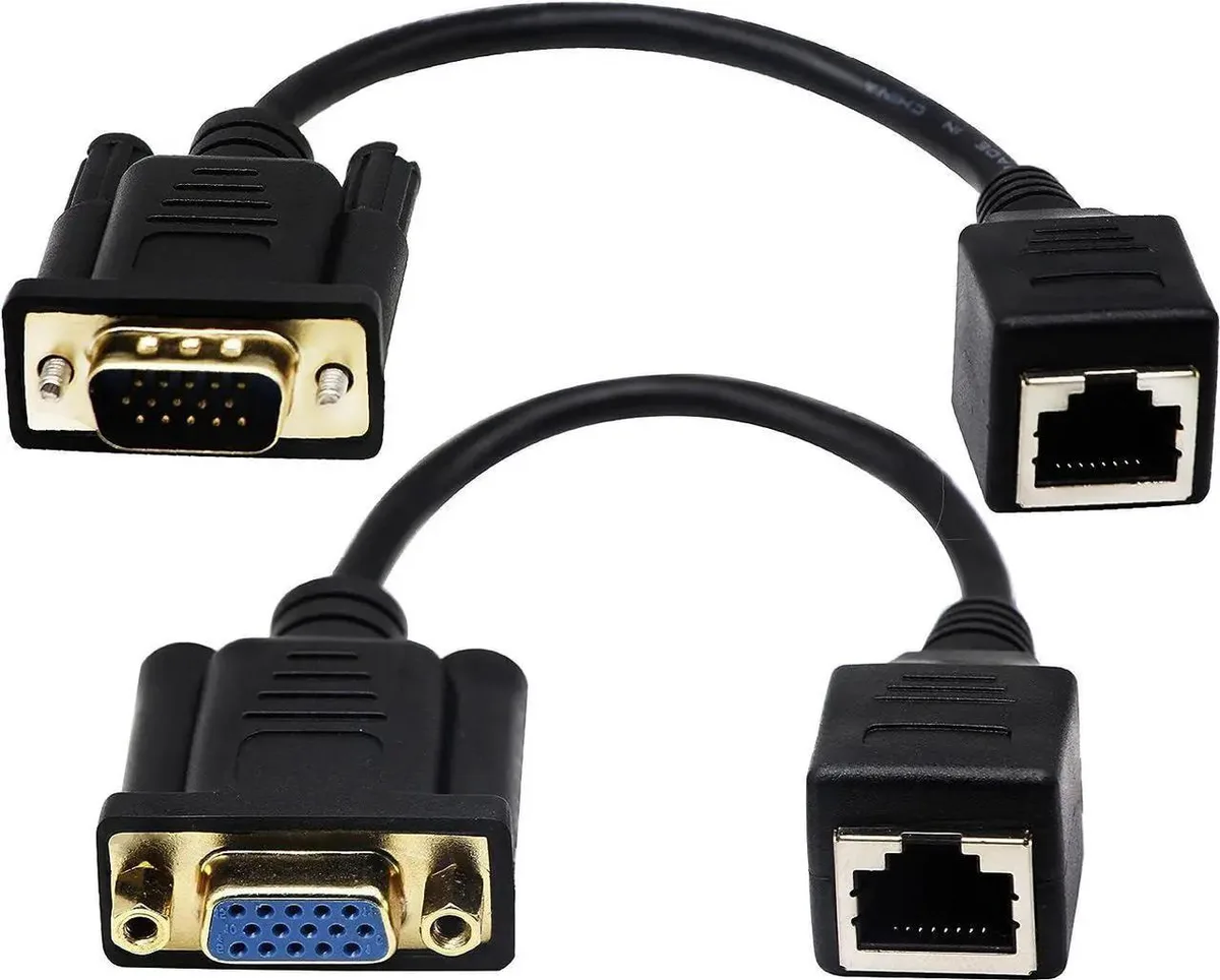 SMUGDESK SMUGDESK RJ45 to VGA Cable 15cm 2Pack — product photo