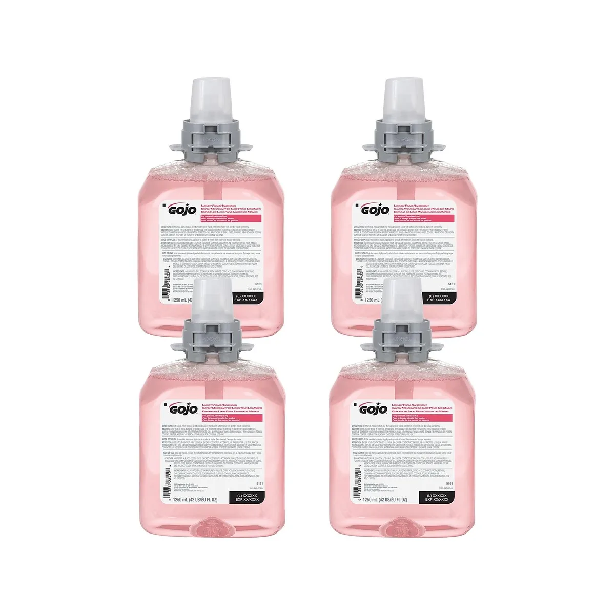 Go-Jo Ind. Go-Jo Ind. 5161-04 Luxury Foaming Hand Soap Refill Cranberry 42 fl. oz. 4/Carton cleaning — product photo