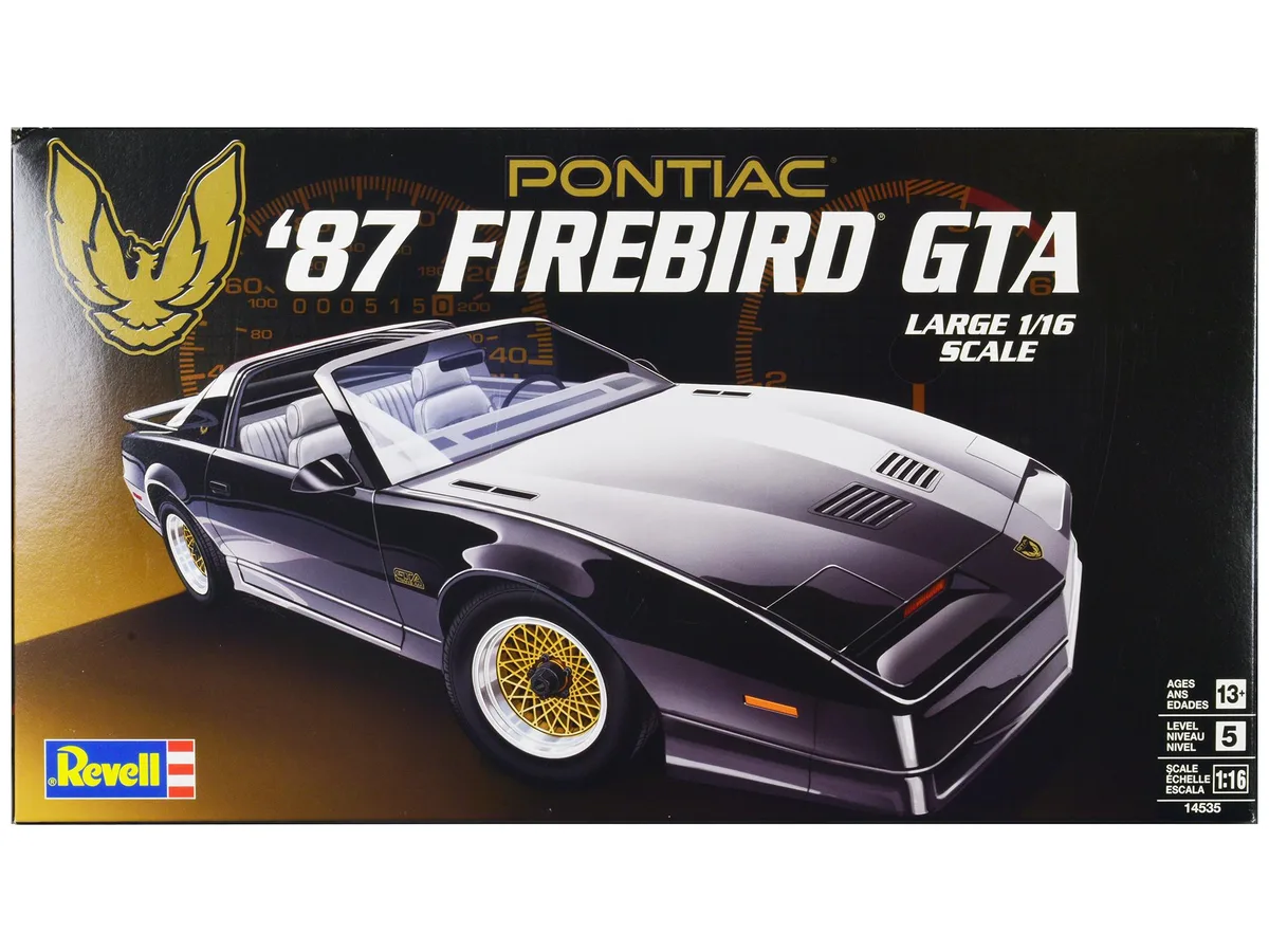 Revell Revell 1987 Pontiac Firebird GTA 1/16 Level 5 Kit 144 Parts — product photo