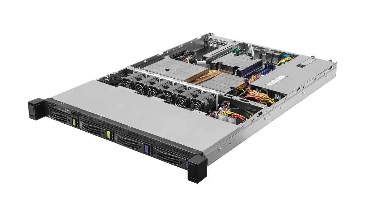 ASRock Rack ASRock Rack 1U4L2E-B650 RPSU 1U barebone server — product photo