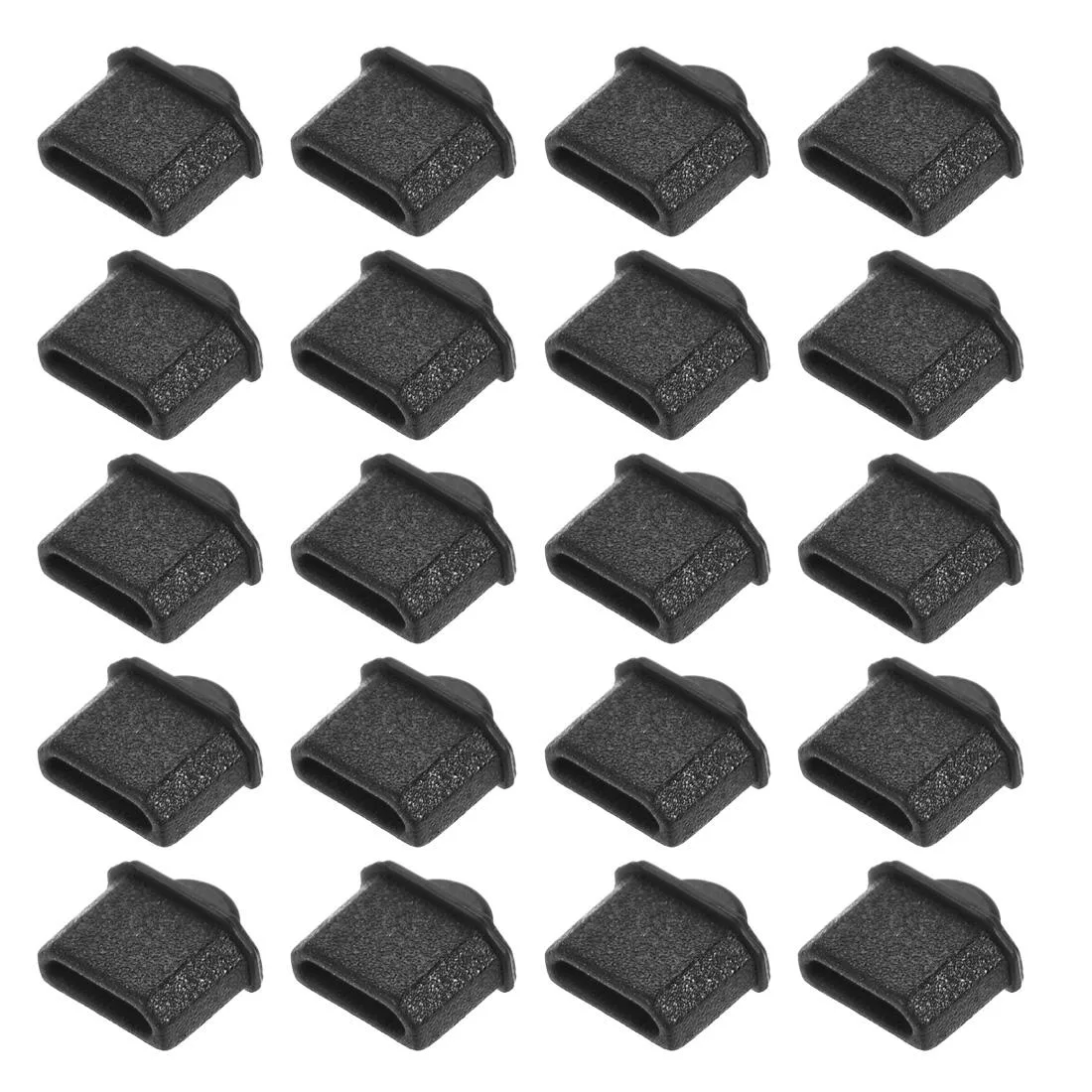 Unique-Bargains Unique-Bargains Silicone Micro Male Port Dust Cap Black 20pcs — product photo
