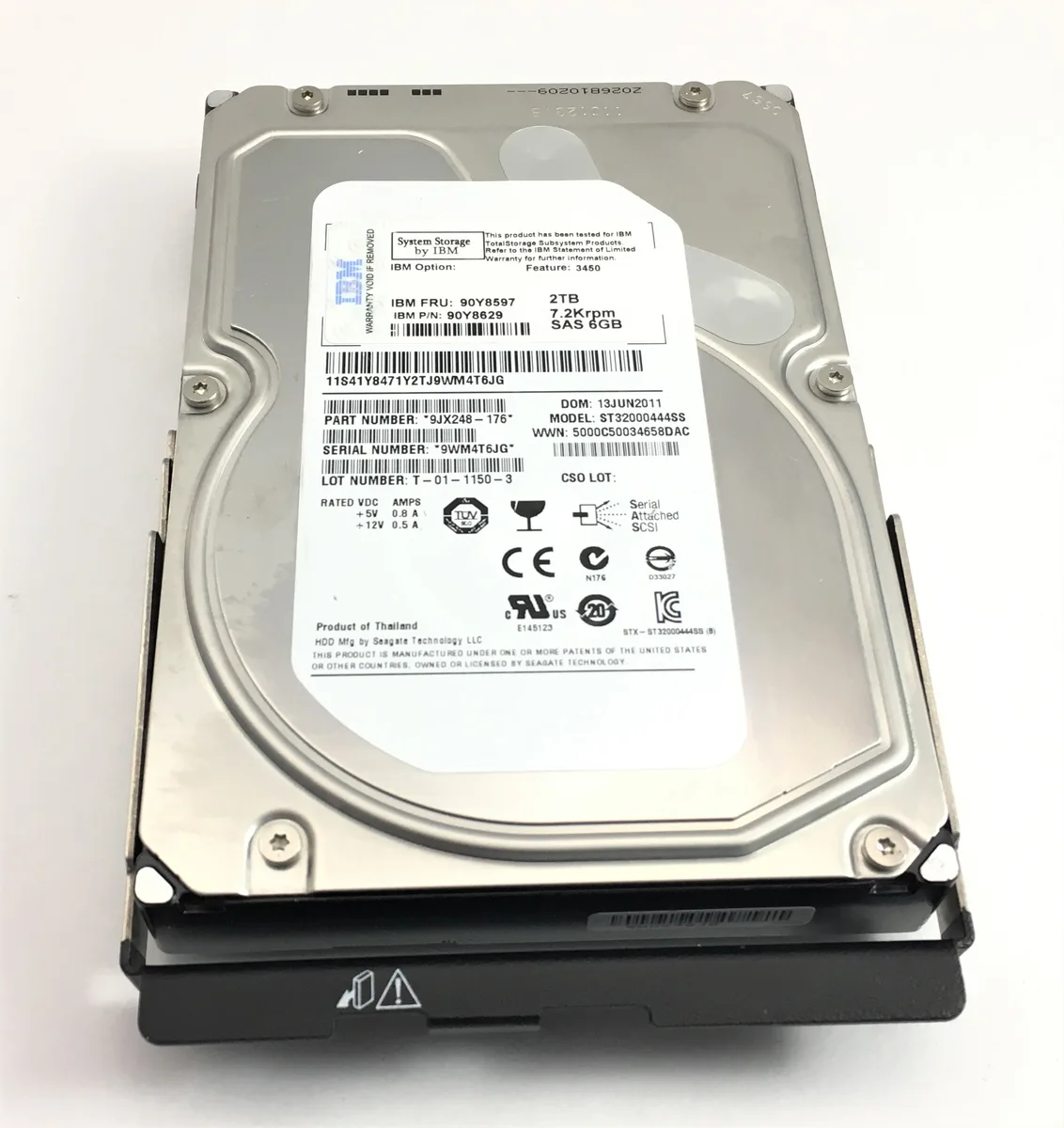 IBM IBM ST32000444SS 2TB 7.2K SAS 3.5" internal hard drive — product photo