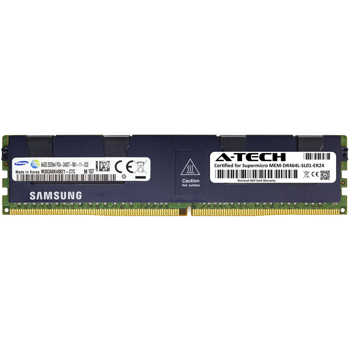 A-Tech A-Tech Supermicro Certified 64GB DDR4 2400MHz CL17 1.2V ECC Registered 288-Pin Server Memory — product photo