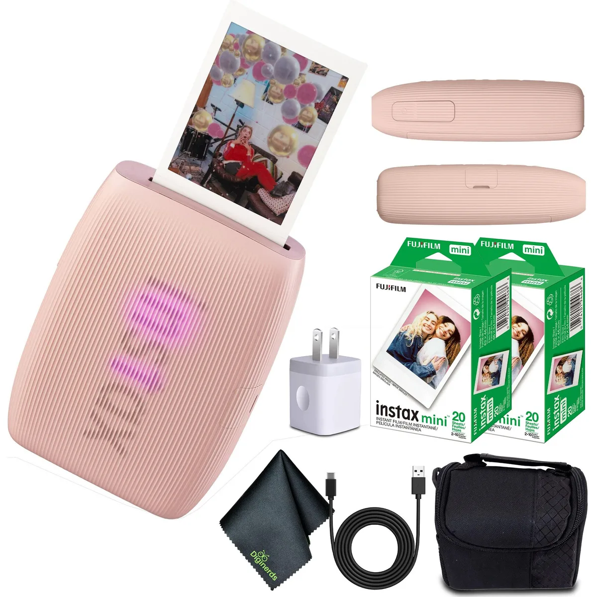 FUJIFILM FUJIFILM INSTAX MINI LINK 3 Smartphone Printer Rose Pink with 40 Film — product photo