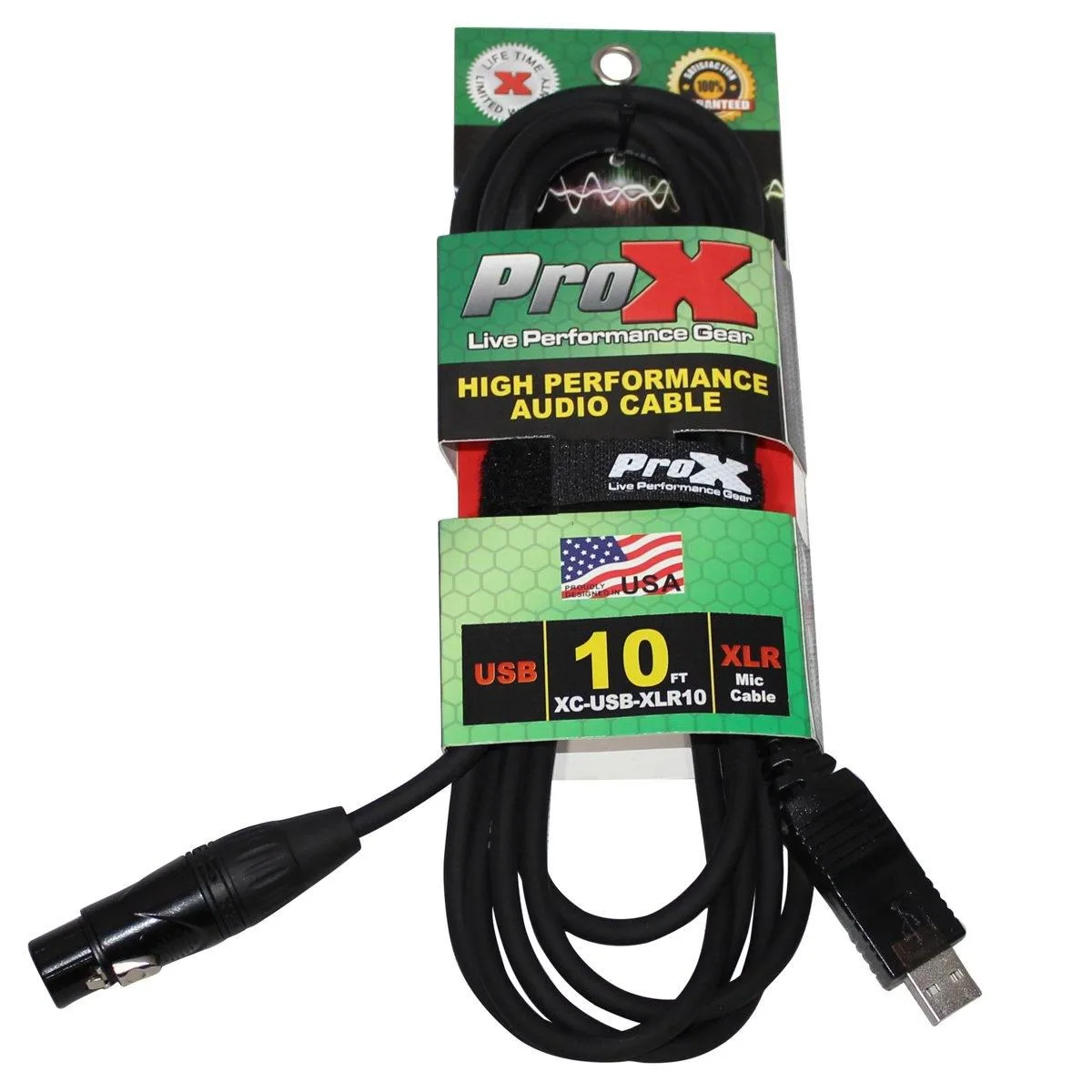ProX ProX XLR-F to USB Audio Cable 10' 20AWG — product photo