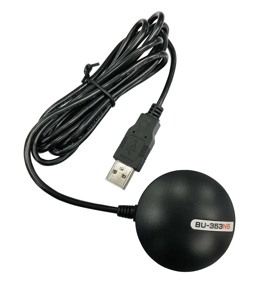 Vszerda Vszerda USB GNSS Receiver BU-353N5 Black 75-Channel GPS GLONASS GALILEO BEIDOU QZSS SBAS — product photo