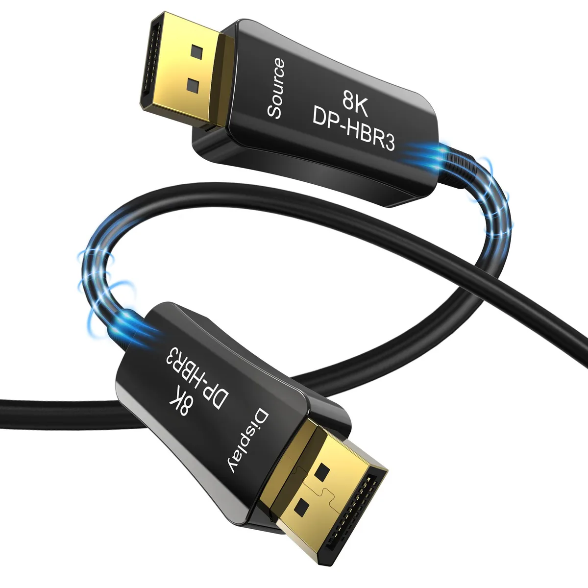 Jansicotek Jansicotek TJ-A022 DisplayPort cable 16 ft 8K 60Hz 4K 144Hz 32.4Gbps — product photo