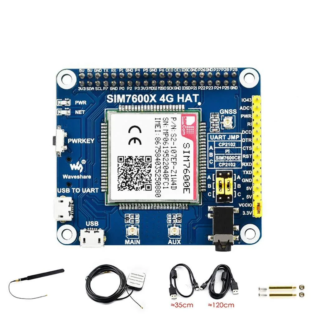 LORDWORLD LORDWORLD SIM7600E LTE Cat-1 HAT development board — product photo