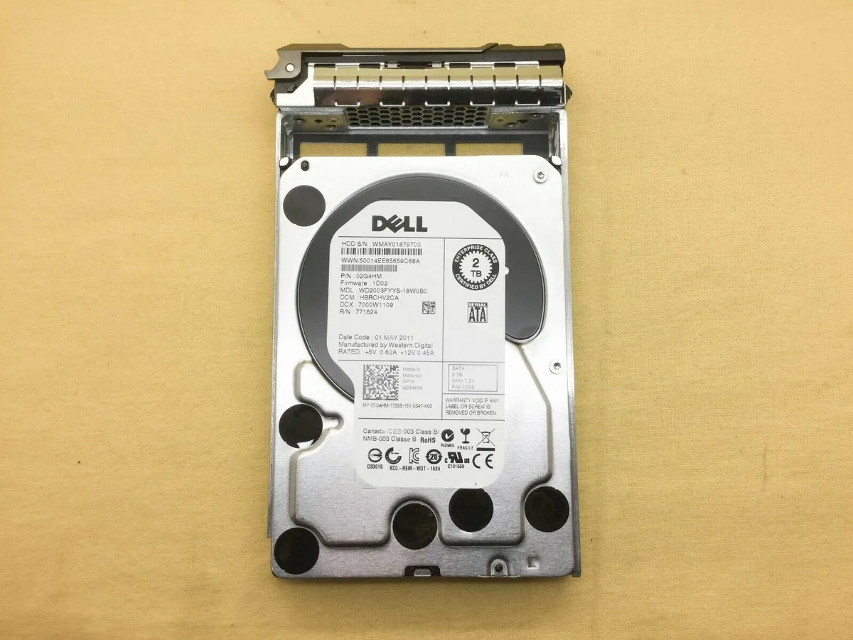 DELL DELL WD2003FYYS 2 TB 7200 RPM 3.5" SATA internal hard drive — product photo
