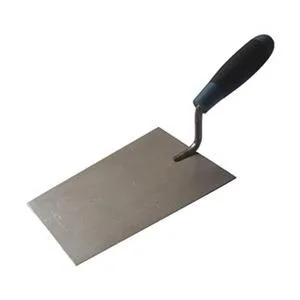 Stainless steel bucket trowel with cushioned rubber handle