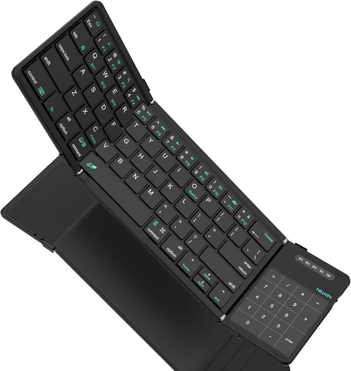 TUKO TUKO Foldable Keyboard Touchpad Number Pad Bluetooth 5.2 Black — product photo