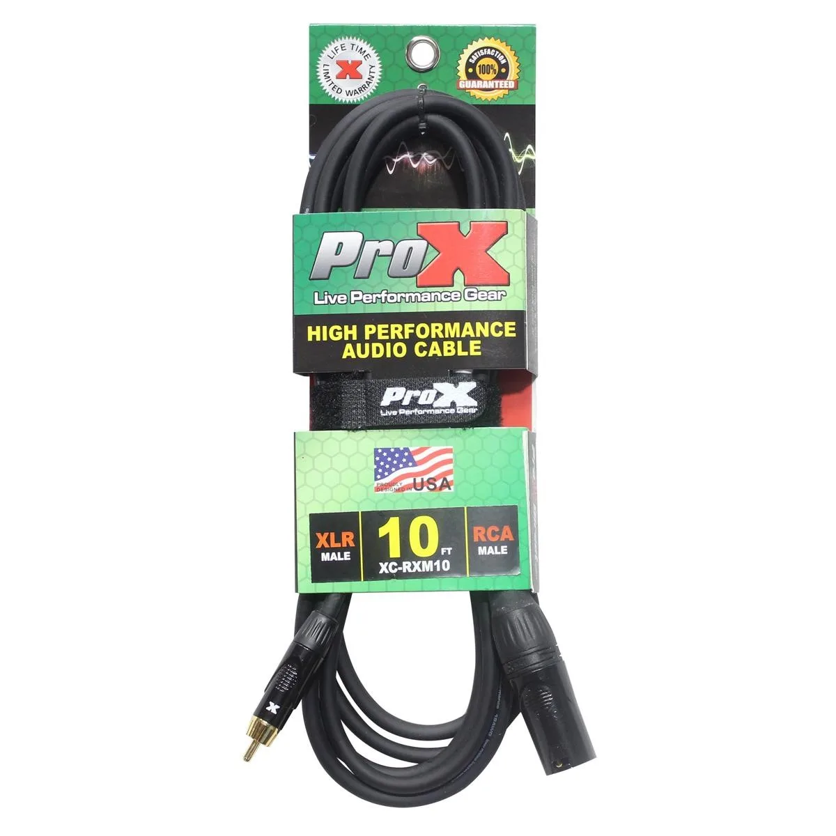 ProX ProX XC-RXM10 10' RCA-M to XLR3-M rca cable — product photo