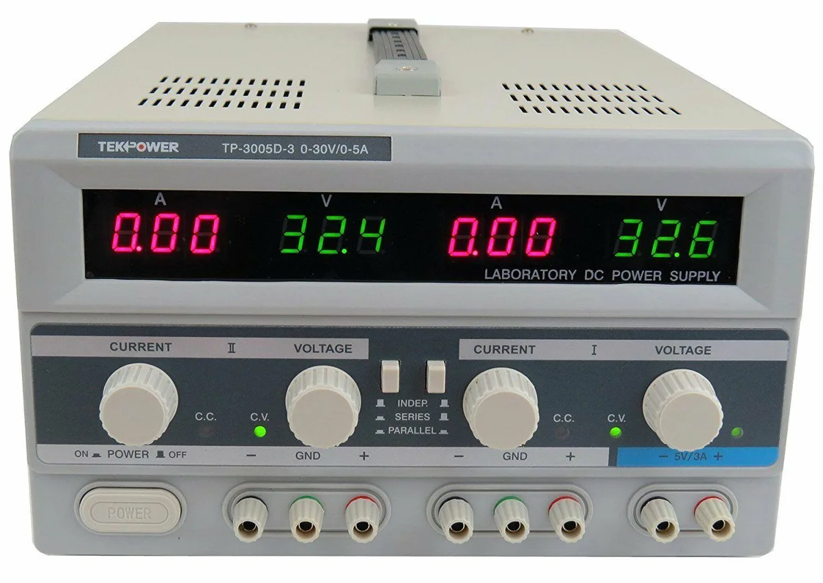 Tekpower Tekpower TP-3005D-3 Triple Output DC Power Supply 0-30V 5A — product photo