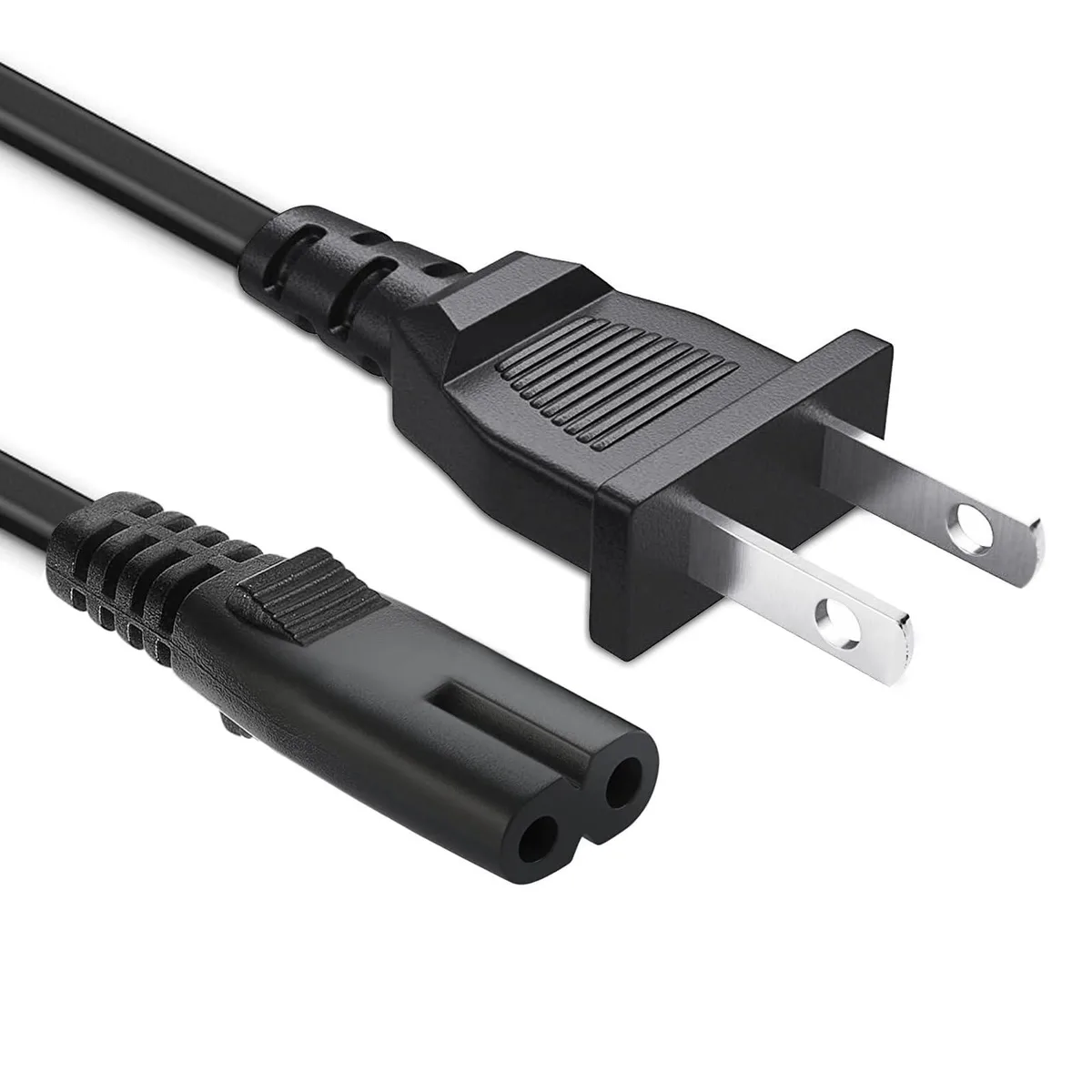 DIXSG DIXSG 2-Prong AC Power Cord NEMA 1-15P to IEC320 C7 5ft 18AWG 125V 10A — product photo