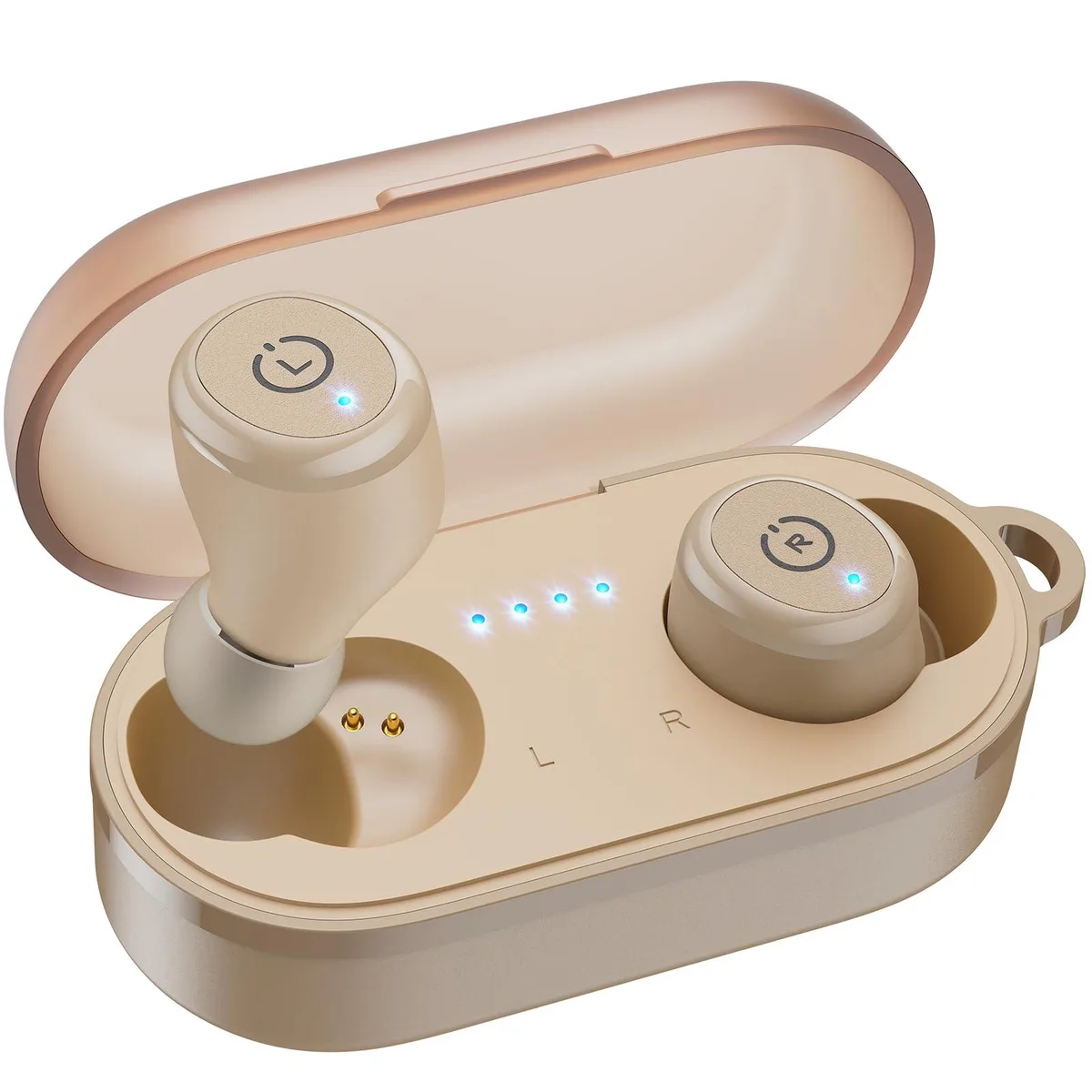 TOZO Store TOZO Store T10 Ergonomic with APP Edition (2024) Khaki headphone — product photo