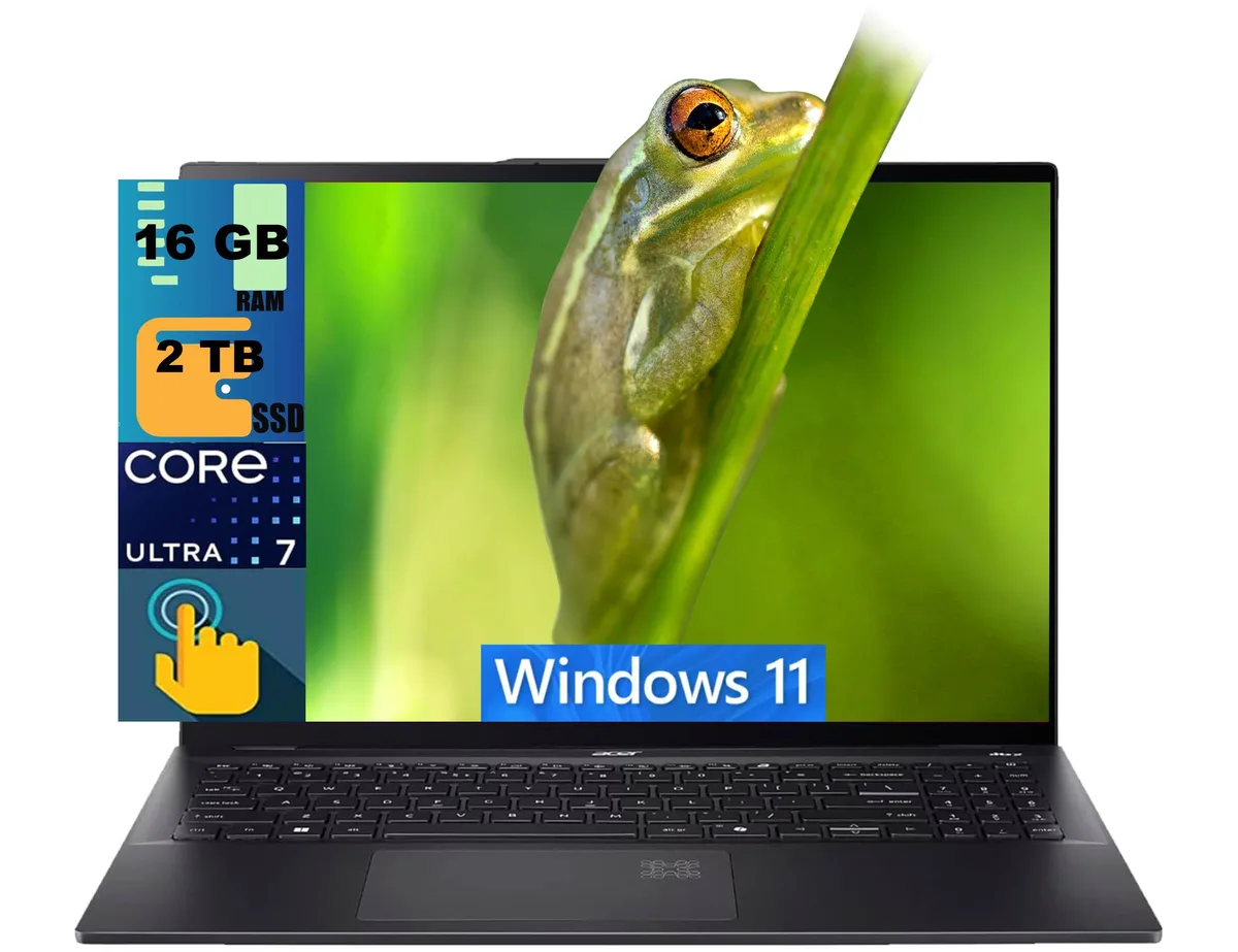 Acer America Acer America Swift 16 laptop Ultra 7 256V 16GB 2TB 16" 3K OLED 120Hz touch — product photo