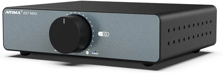 WUQ WUQ A07 MAX 2 Channel Stereo Amplifier 300W×2 600W Mono TPA3255 Class D 3.5mm Line Out Passive Component — product photo