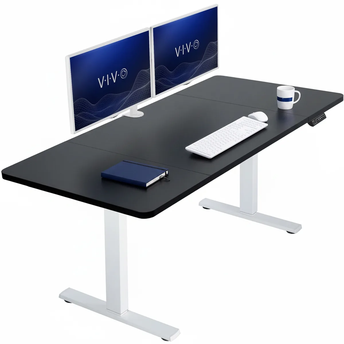 VIVO VIVO Electric Standing Desk 60 x 30 Black/White — product photo