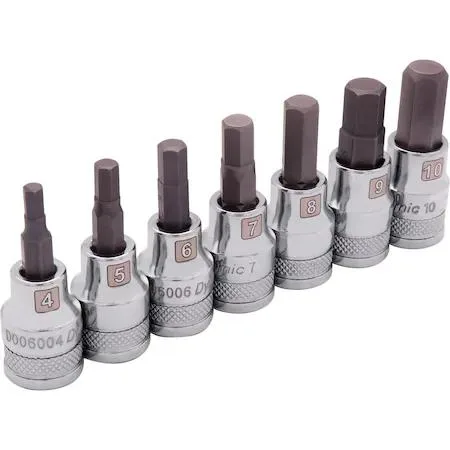 Dynamic Dynamic D010016 3/8" Drive 7 Piece Metric Hex Socket Set — product photo