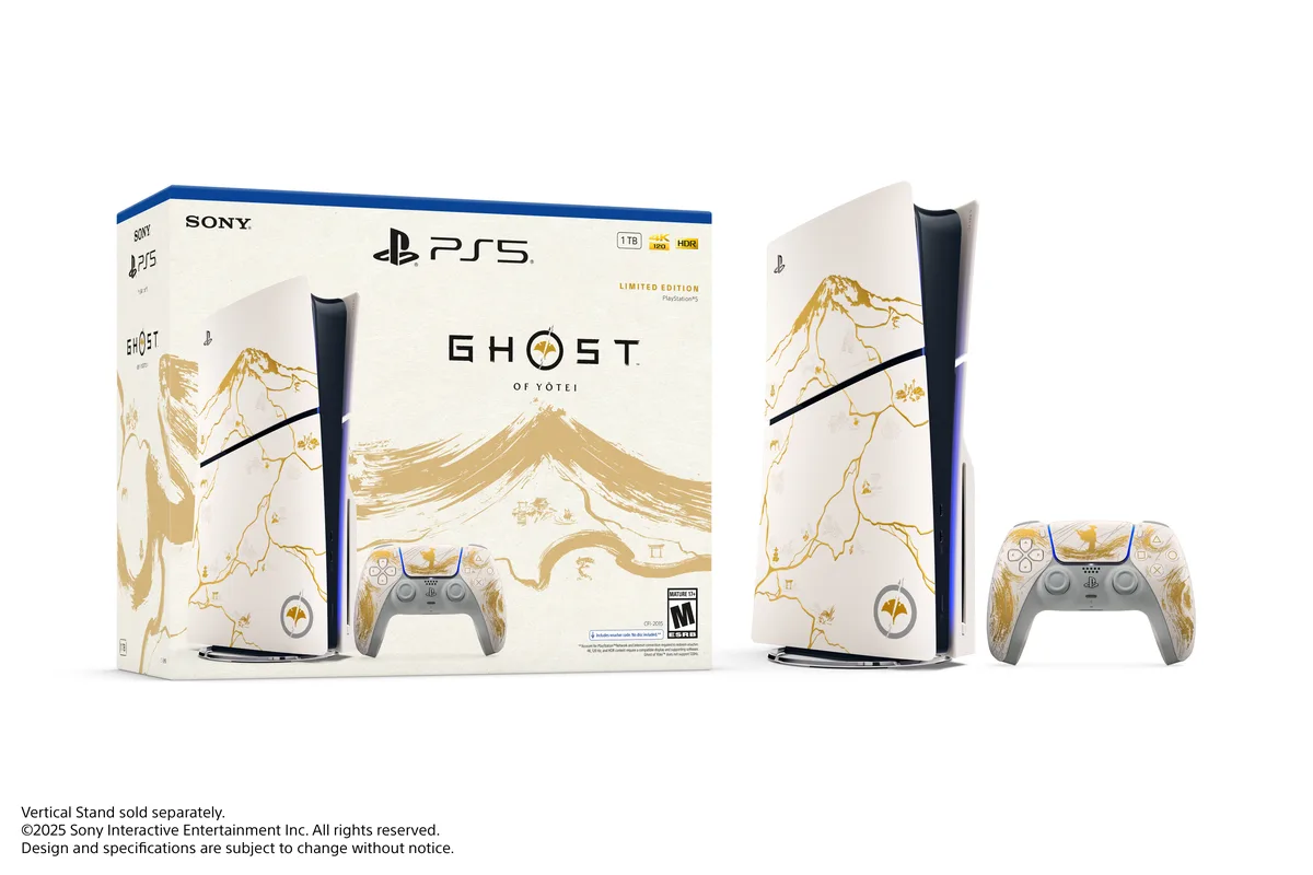 PlayStation PlayStation 1000048420 ps5 system Ghost of Yotei Gold Limited Edition Bundle — product photo
