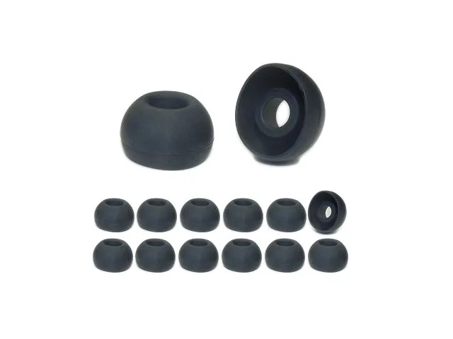 Earphones Plus Earphones Plus Skullcandy Replacement Ear Tips Large 6 Pairs Black — product photo