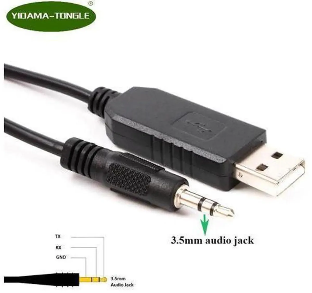 SMUGDESK SMUGDESK USB to TTL Serial Adapter Cable FTDI Chip 3.3V UART 6ft 3.5mm Stereo Audio Jack TTL-232R-3.3v-AJ — product photo