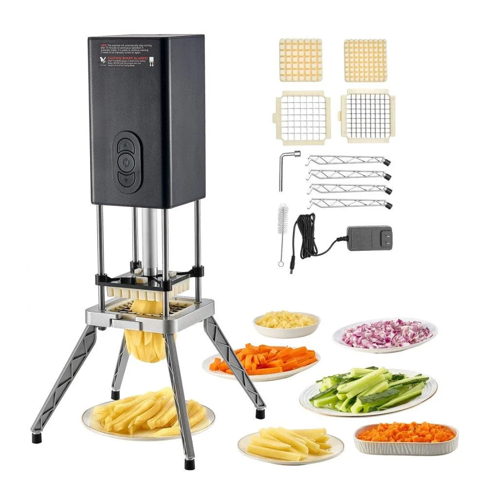 VEVOR VEVOR Electric French Fry Cutter 1/2" 3/8" Blades 58W — product photo