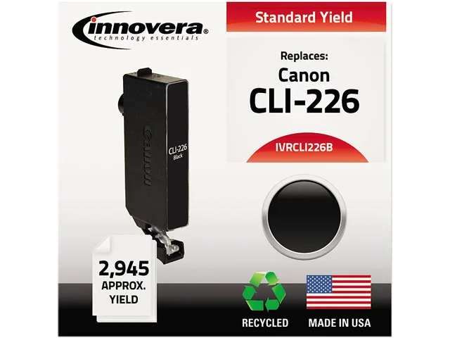 Innovera Innovera IVRCLI226B Black Ink Cartridge CLI-226BK 2945 pages — product photo