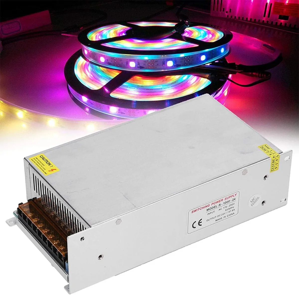 myVolts myVolts Reliable Radio S-1000-24 24V 41.6A 1000W pink power supply — product photo