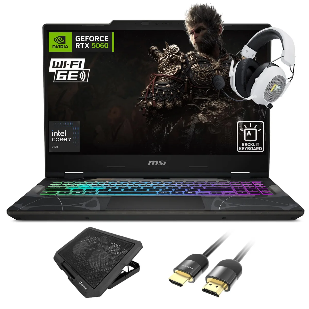 MSI MSI Cyborg Intel Core 7 240H RTX 5060 16GB 1TB gaming laptop — product photo