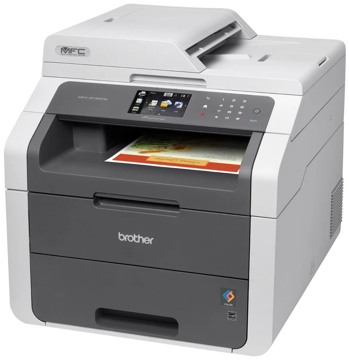 Brother Brother MFC-9130CW Color Laser Multifunction Printer 19 ppm 3.7" touchscreen — product photo