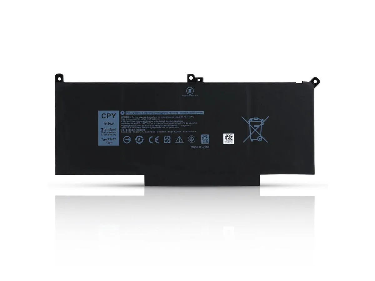 CPY CPY F3YGT 6-cell 60Wh 7.6V battery for Dell Latitude 12 13 14 7280 7290 7380 7390 7480 7490 7000 Series — product photo