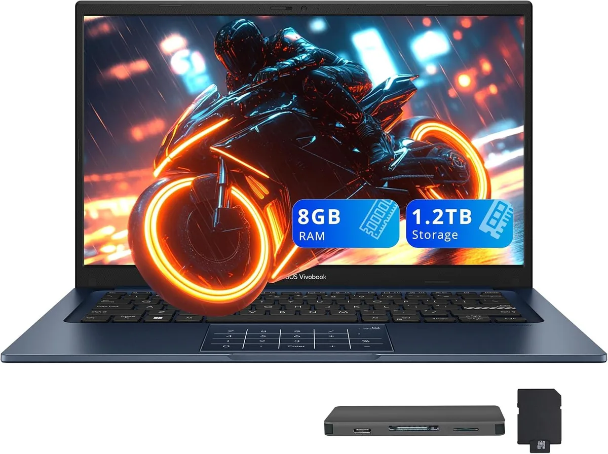 ASUS ASUS Vivobook 14 business laptop Core 5-120U 8GB 1.2TB Quiet Blue — product photo